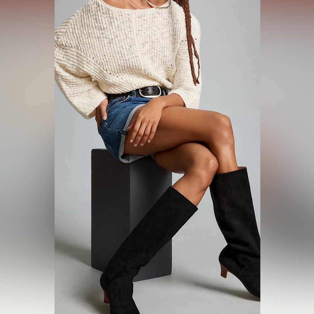 Silent D Black kitten Heeled Boots for Women - Picture 2 of 5